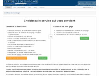certificatdenongage.org screenshot