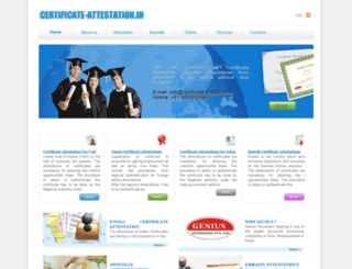 certificate-attestation.in screenshot