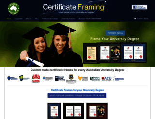 certificateframing.com.au screenshot