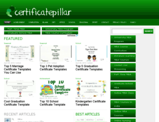 certificatepillar.com screenshot