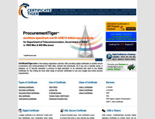 certificatetiger.com screenshot