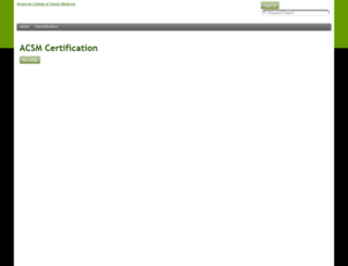certification2.acsm.org screenshot