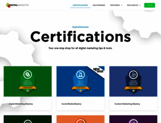 certifications.digitalmarketer.com screenshot