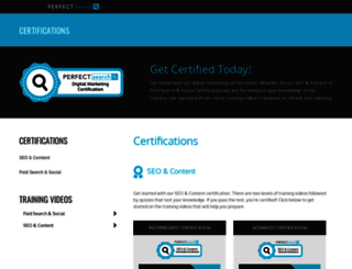 certifications.perfectsearchmedia.com screenshot