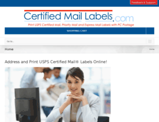 certified-mail-labels.com screenshot