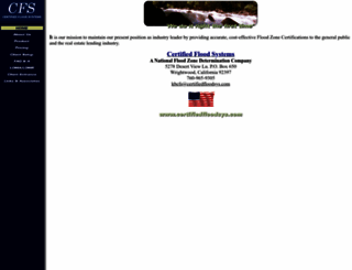 certifiedfloodsys.com screenshot