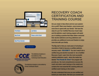 certifiedrecoverycoach.com screenshot
