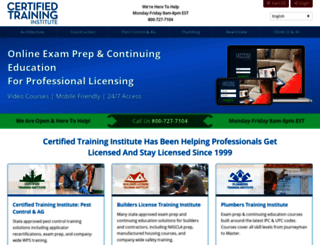 certifiedtraininginstitute.com screenshot