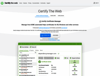 certifytheweb.com screenshot