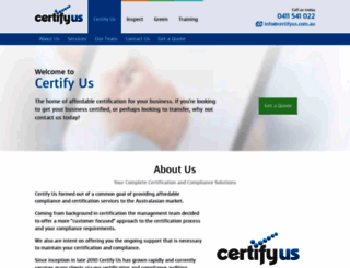 certifyus.com.au screenshot