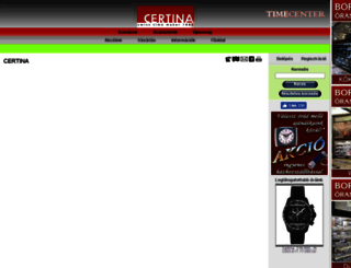 certina.timecenter.hu screenshot