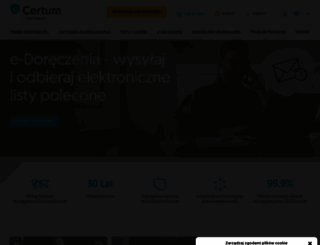 certum.pl screenshot