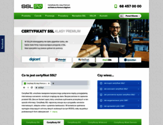 certyfikatyssl24.pl screenshot
