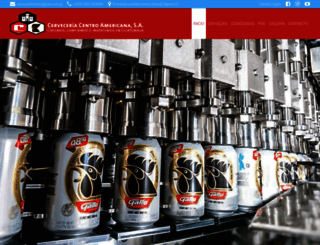 cerveceriacentroamericana.com screenshot