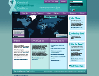 cervicalcancerfreecoalition.org screenshot