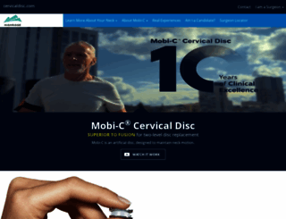 cervicaldisc.com screenshot