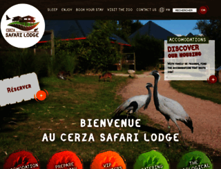 cerzasafarilodge.com screenshot