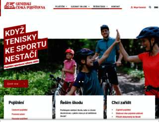 ceskapojistovna.cz screenshot