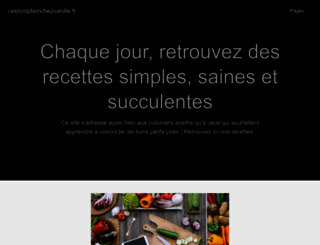 cestcropbonchezvanille.fr screenshot