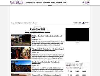 cestovani.tiscali.cz screenshot