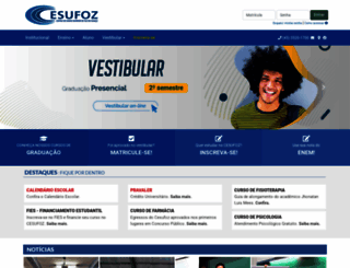 cesufoz.edu.br screenshot