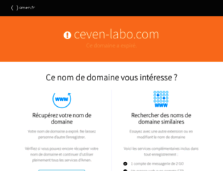 ceven-labo.com screenshot