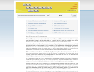 cfdcalculator.com screenshot
