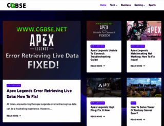 cgbse.net screenshot