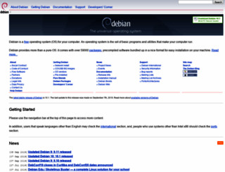cgi.debian.org screenshot