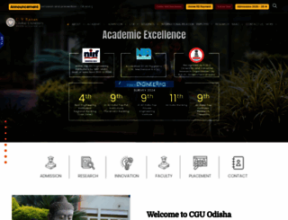 cgu-odisha.ac.in screenshot