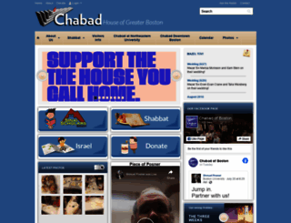 chabadboston.org screenshot