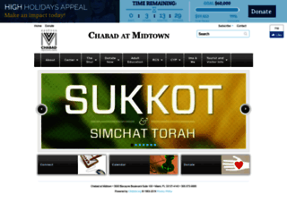 chabadmidtownmiami.com screenshot
