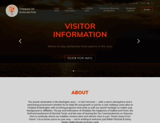 chabadvt.org screenshot