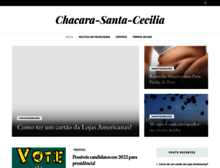 chacarasantacecilia.com.br screenshot