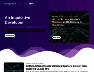 chadgolden.com screenshot