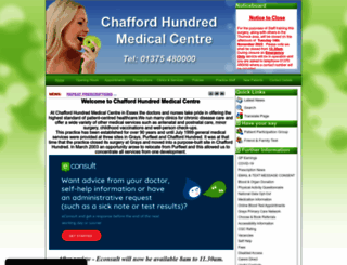 chaffordhundredmedicalcentre.co.uk screenshot