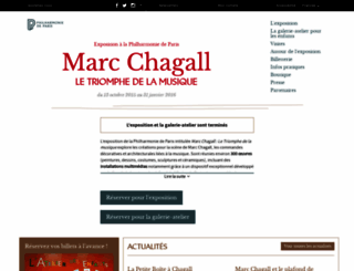 chagall.philharmoniedeparis.fr screenshot