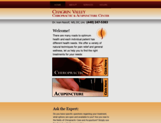 chagrinvalleychiropractic.com screenshot