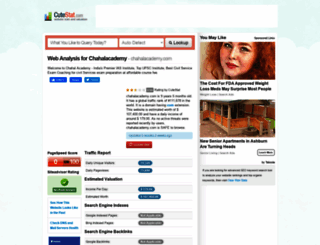 chahalacademy.com.cutestat.com screenshot