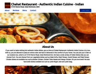 chahatrestaurantwestrichmond.com.au screenshot