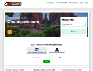 chainsaws.com screenshot