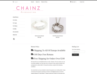 chainzjewellery.com screenshot