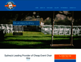 chair-hire-sydney.com.au screenshot