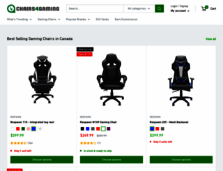chairs4gaming.ca screenshot
