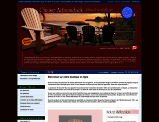 chaise-adirondack.com screenshot