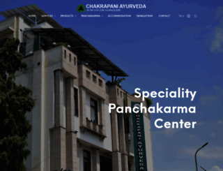 chakrapaniayurveda.com screenshot