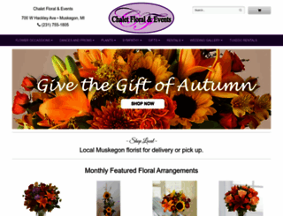 chaletfloral.net screenshot