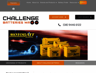 challengebatteries.com.au screenshot