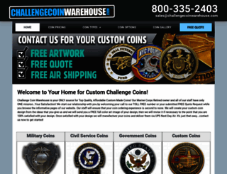 challengecoinwarehouse.com screenshot