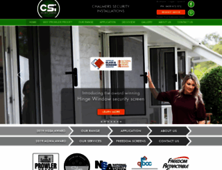 chalmerssecurity.com.au screenshot